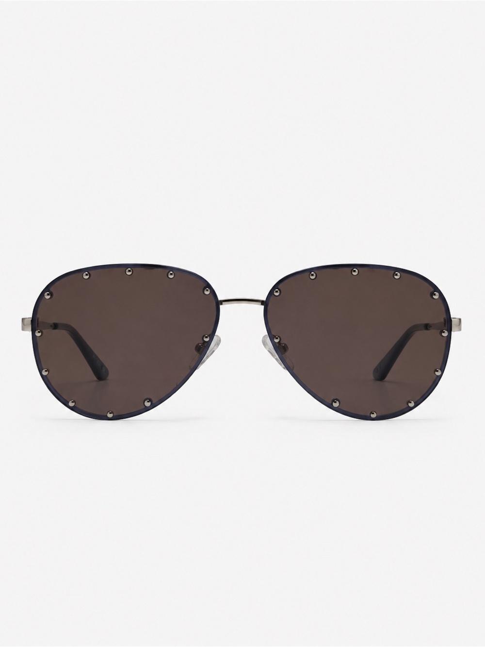 chic Brown Gradient Aviator Sunglasses